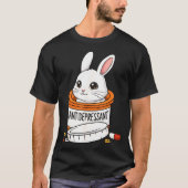Funny Rabbit Bunny Anti Depressant Zoo Boys Girls T-Shirt (Vorderseite)