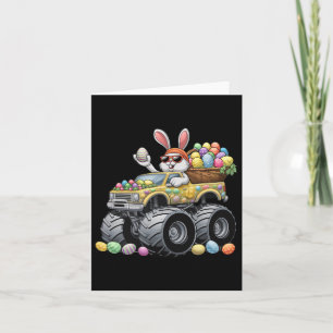 Funny Rabbit Bunny Monster Lkw Eier Kinder Ostern Karte