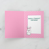 Funny Rabbit Cartoon Einige sonnige Lieben Sie Geb Karte (Innenseite)