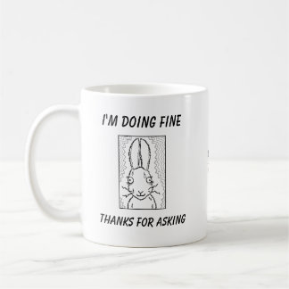 Funny Rabbit Cartoon Kaffeetasse
