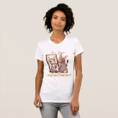Funny rabbit in front of the mirror – Funny design T-Shirt (Vorne ganz)