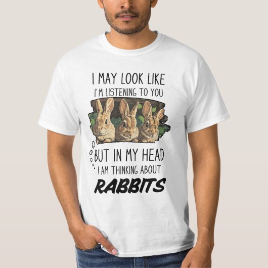 Funny Rabbit Lover T-Shirt (Vorderseite)