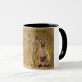 Funny Rabbit Meerkat Tasse (VorderseiteRechts)