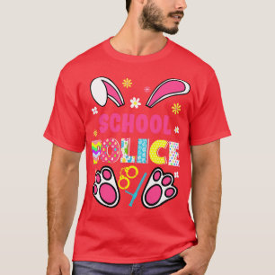 Funny Rabbit School Polizei Ostertag Eier Bunny Ra T-Shirt