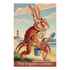 Funny rabbit spoof poster