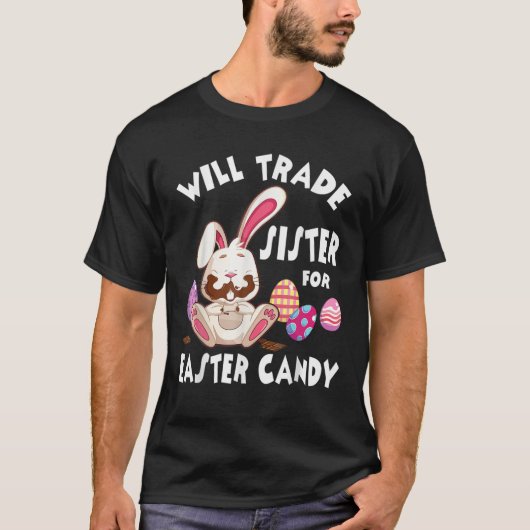 Funny Rabbit T Sister Nurse Egg Candy T-Shirt (Vorderseite)