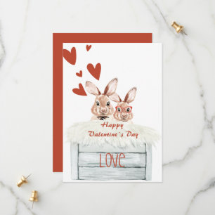 Funny Rabbit Vallentine Card Liebe Save The Date