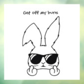 Funny Rabbit Window Decal Fensteraufkleber (Blatt 3)