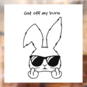 Funny Rabbit Window Decal Fensteraufkleber (Blatt 2)