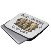 Funny Rabbits Laptop Sleeve (Vorne Knopf)