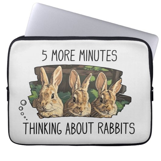 Funny Rabbits Laptop Sleeve (Vorderseite)
