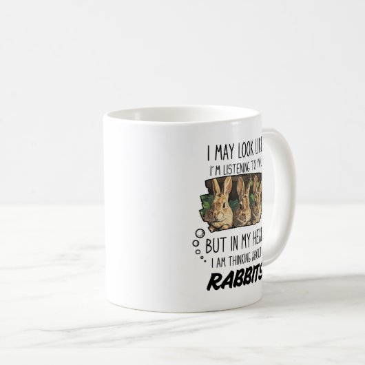 Funny Rabbits Lover Tasse (VorderseiteRechts)