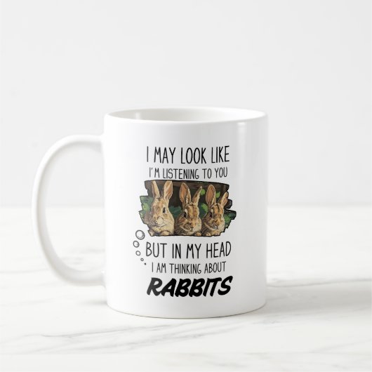 Funny Rabbits Lover Tasse (Links)