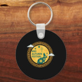 Funny Rabbits Mooncake Chinese New Year Mid Autumn Schlüsselanhänger (Vorderseite)