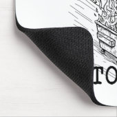 Funny Raccoon 2026 Snarky New Year, Rollin' 2025 I Mousepad (Ecke)