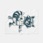 Funny Raccoon 67 Meme Six Seven Fleecedecke (Vorderseite (Horizontal))