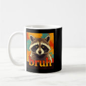 Funny Raccoon Bruh Meme Teens Boys Girls Men Graph Kaffeetasse (Links)