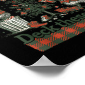 Funny Raccoon Christmas Deck These Halls Humor  Poster (Ecke)