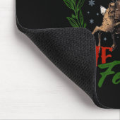 Funny Raccoon Christmas Holiday Sorry Santa I've B Mousepad (Ecke)