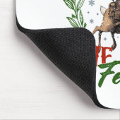 Funny Raccoon Christmas Holiday Sorry Santa I've B Mousepad (Ecke)