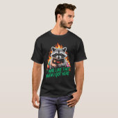 Funny Raccoon Christmas Trash Panda Xmas  T-Shirt (Vorne ganz)