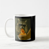 Funny Raccoon Eating Zza Animal Meme Raccoon Kaffeetasse (Links)