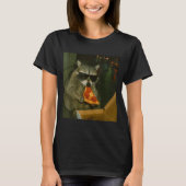 Funny Raccoon Eating Zza Animal Meme  T-Shirt (Vorderseite)