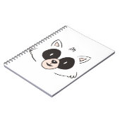 Funny Raccoon Face Notizblock (Linke Seite)
