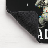 Funny Raccoon First Of All I'm A Delight Merry Chr Mousepad (Ecke)