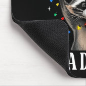 Funny Raccoon First Of All I'm A Delight Merry Chr Mousepad (Ecke)
