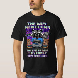 Funny Raccoon Gaming Meme T-Shirt