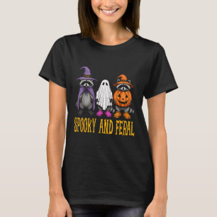 Funny Raccoon Halloween Matching Funny Halloween M T-Shirt