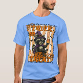 Funny Raccoon Halloween Matching Trick oder Trete  T-Shirt (Vorderseite)