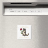 Funny Raccoon I’d Ck You Over Trash Valentines Day Magnet (In Situ (Geschirrspüler))