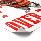 Funny Raccoon I’d Ck You Over Trash Valentines Day Poster (Ecke)