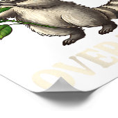 Funny Raccoon I’d Ck You Over Trash Valentines Day Poster (Ecke)