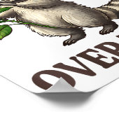 Funny Raccoon I’d Ck You Over Trash Valentines Day Poster (Ecke)