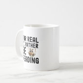 Funny Raccoon Lesekonzept Kaffeetasse (Vorderseite Links)
