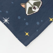 Funny Raccoon Lover Geschenk Fleecedecke (Ecke)