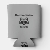 Funny Raccoon Nation Toronto Dosenkühler (Rückseite)