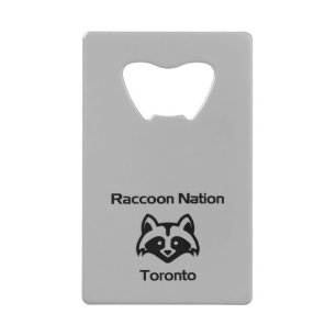 Funny Raccoon Nation Toronto Geldbeutel Flaschenöffner