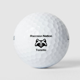 Funny Raccoon Nation Toronto Golfball