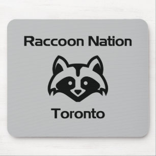 Funny Raccoon Nation Toronto Mousepad