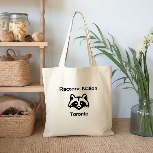 Funny Raccoon Nation Toronto Tragetasche