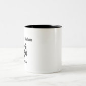 Funny Raccoon Nation Toronto Zweifarbige Tasse (Mittel)