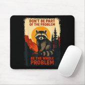 Funny Raccoon Nature Wildlife Outdoor Graphic Sarc Mousepad (Mit Mouse)