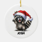Funny Raccoon Ornament (Hinten)
