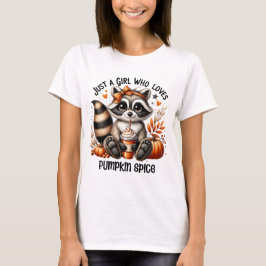 Funny Raccoon Pumpkin Speckfall T-Shirt