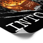 Funny Raccoon Rolling Into 2026 Retro New Year 202 Poster (Ecke)