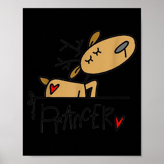 Funny Raccoon Santa Hat Christmas Tree Lights Paja Poster (Vorne)